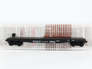 N Scale Micro-Trains MTL 45240 MK&T of Texas 50' Fishbelly Side Flat Car #3554