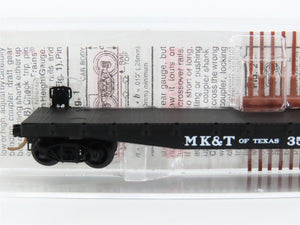 N Scale Micro-Trains MTL 45240 MK&T of Texas 50' Fishbelly Side Flat Car #3554