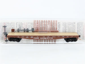 N Micro-Trains MTL 45260 PM Pere Marquette 50' Fishbelly Side Flat Car #16681