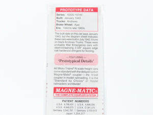 N Micro-Trains MTL 45260 PM Pere Marquette 50' Fishbelly Side Flat Car #16681
