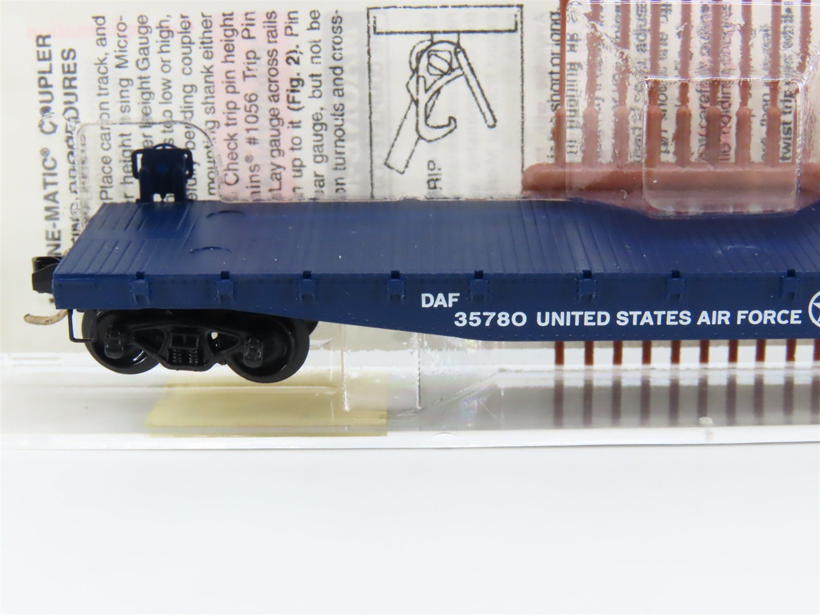 N Micro-Trains MTL 45190 DAF U.S. Air Force 50' Fishbelly Side Flat Car #35780