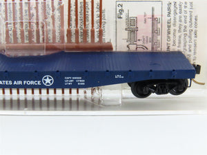 N Micro-Trains MTL 45190 DAF U.S. Air Force 50' Fishbelly Side Flat Car #35780