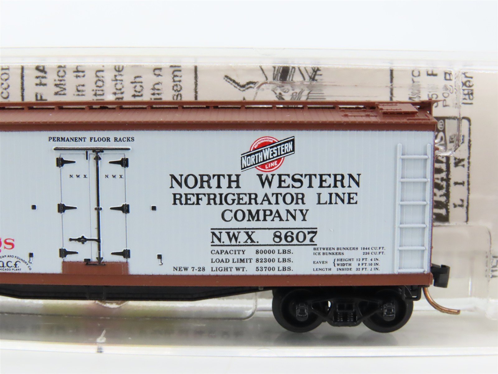 N Scale Micro-Trains MTL 49520 NWX Priebe Poultry & Eggs 40' Reefer #8607