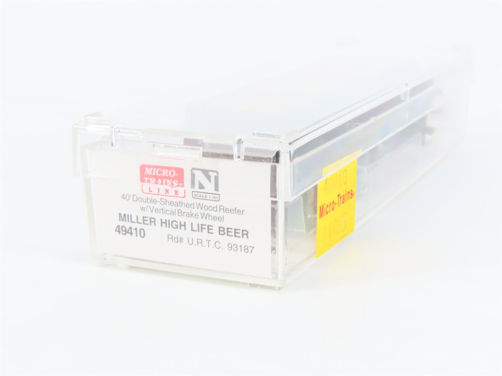 N Scale Micro-Trains MTL 49410 URTC Miller High Life Beer 40' Reefer #93187