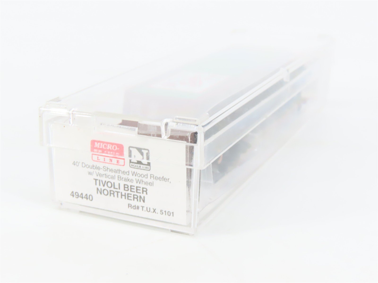 N Scale Micro-Trains MTL 49440 TUX Tivoli Beer 40' Wood Reefer #5101