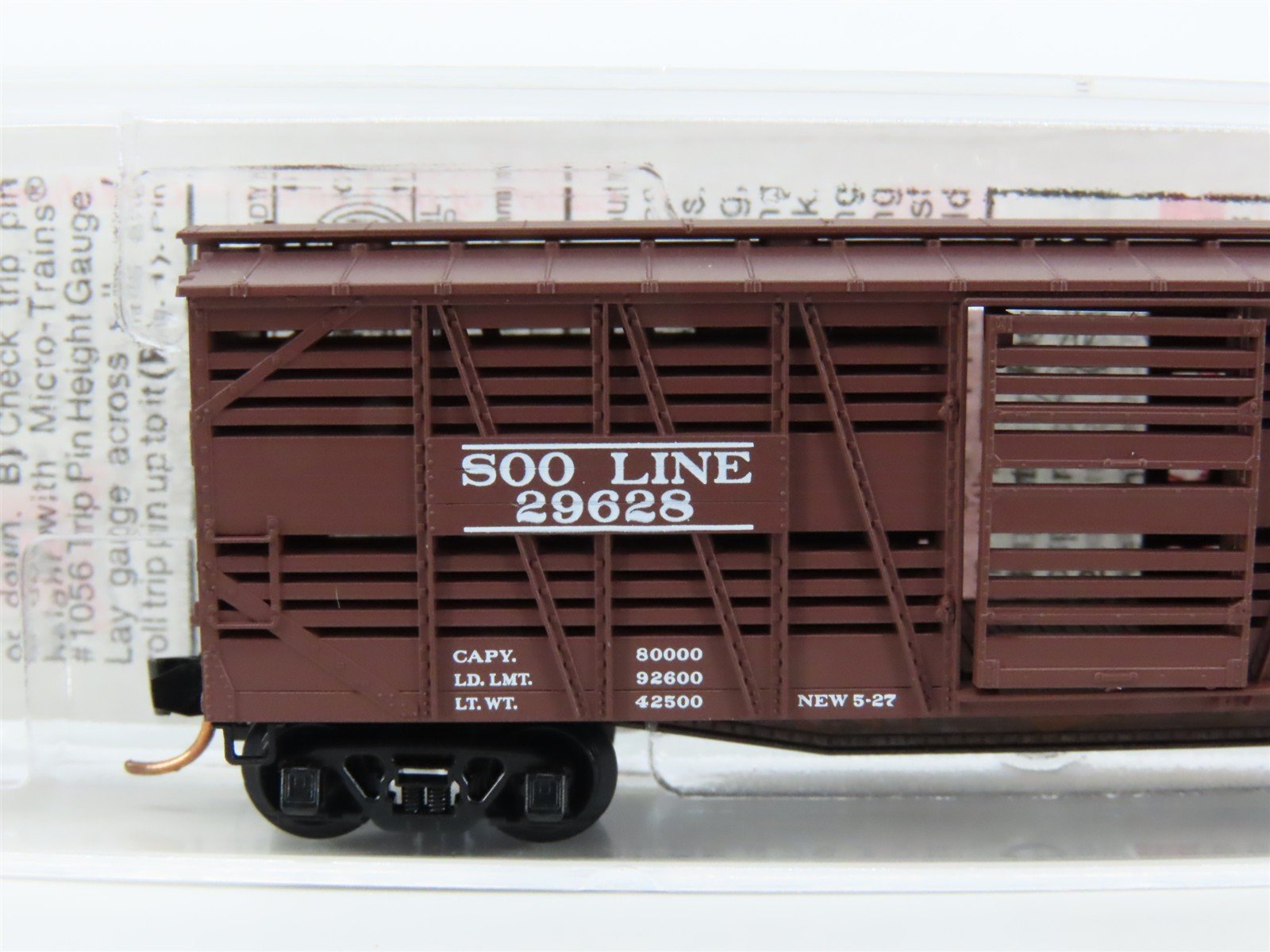 N Scale Micro-Trains MTL 35140 SOO Line 40' Despatch Stock Car #29628