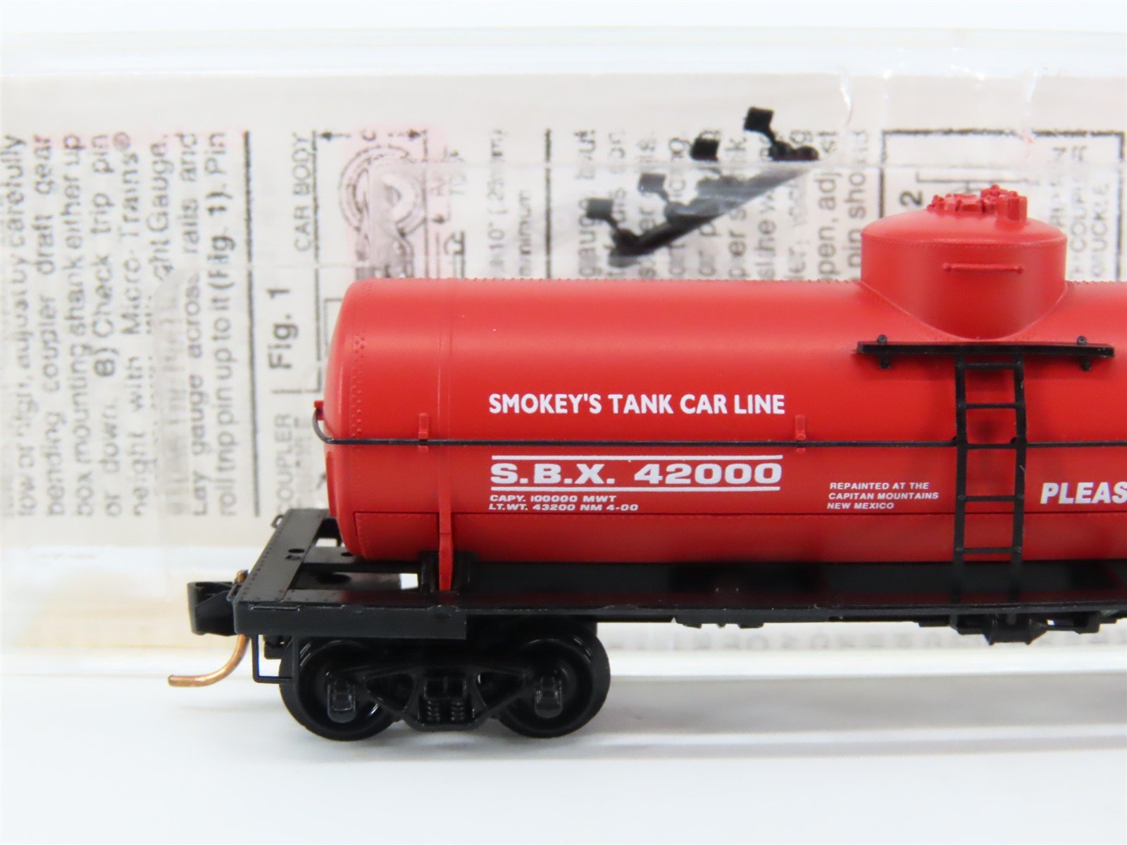 N Scale Micro-Trains MTL 65460 SBX Smokey Bear Single Dome Tank Car #42000