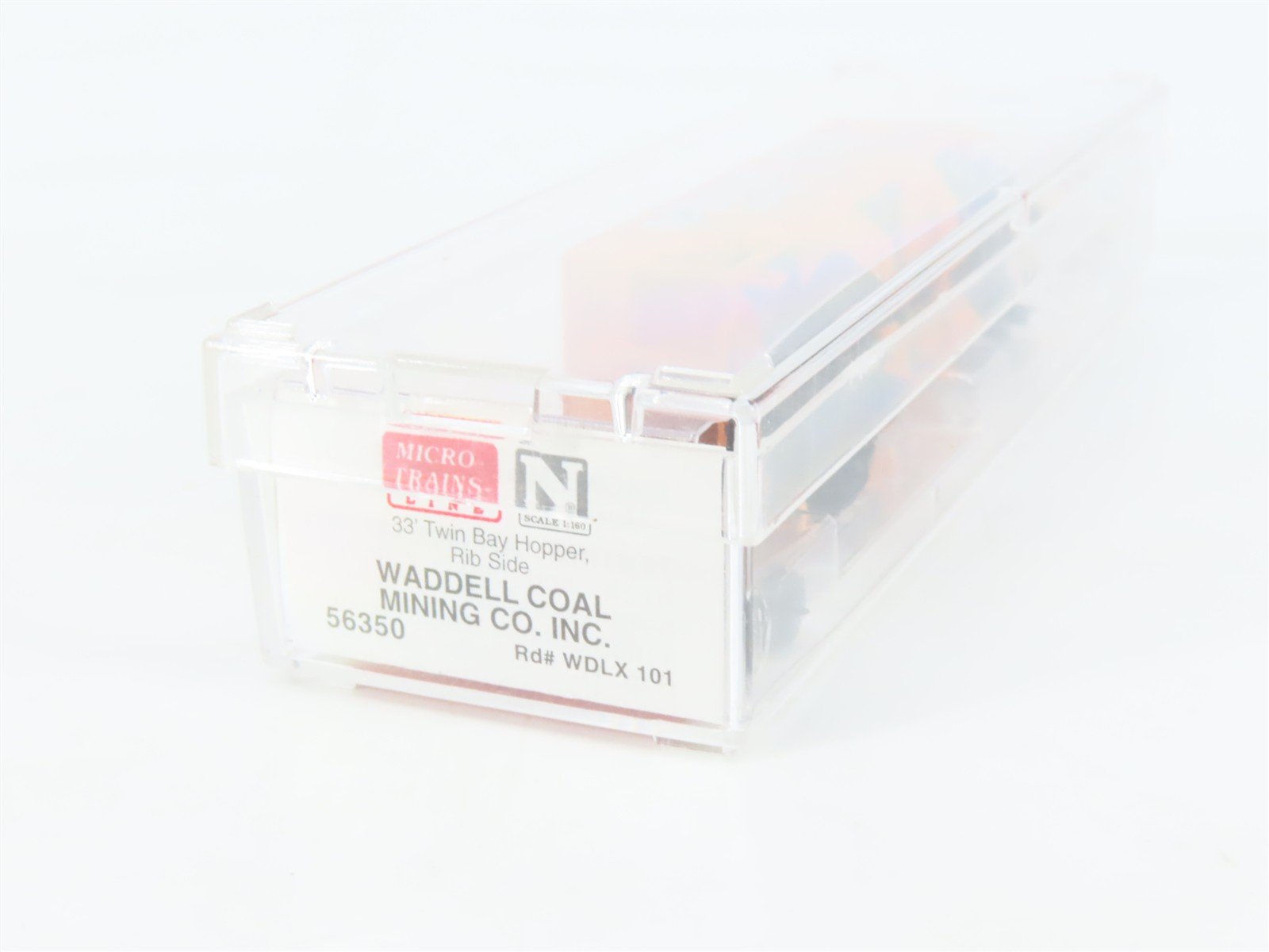 N Scale Micro-Trains MTL 56350 WDLX Waddell Coal Mining 2-Bay Open Hopper #101