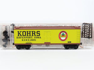 N Scale Micro-Trains MTL 49110 KOHX Kohrs Meat Packing 40' Wood Reefer #2605