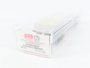 N Scale Micro-Trains MTL 49110 KOHX Kohrs Meat Packing 40' Wood Reefer #2605