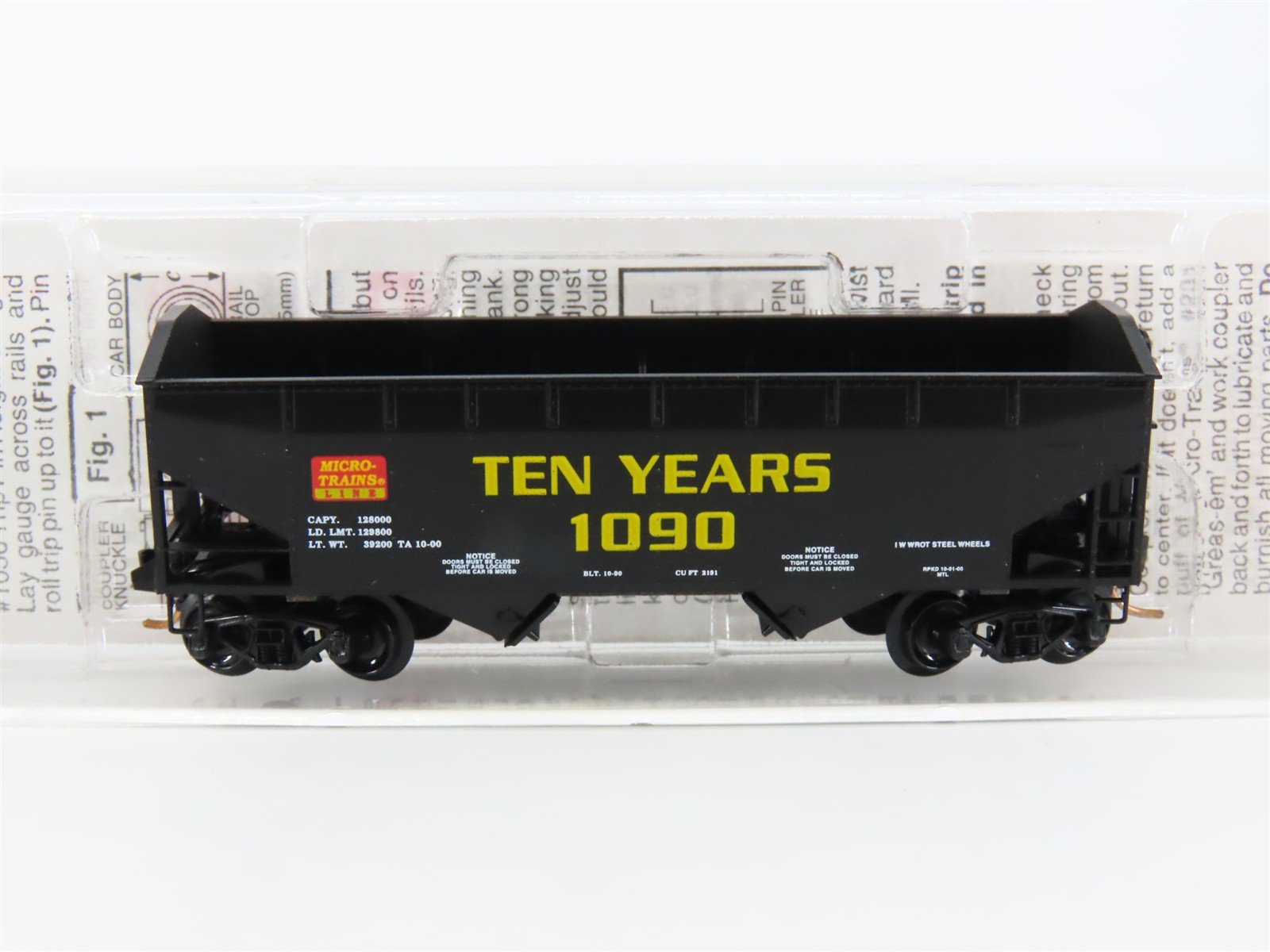 N Scale Micro-Trains MTL 90020 Ten Years Anniversary 2-Bay Open Hopper #1090