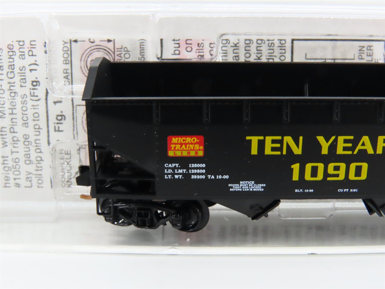 N Scale Micro-Trains MTL 90020 Ten Years Anniversary 2-Bay Open Hopper #1090