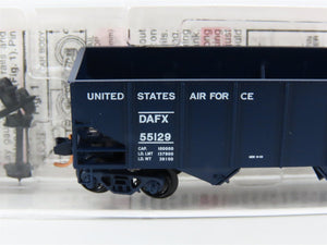 N Micro-Trains MTL 56120 DAFX United States Air Force 2-Bay Open Hopper #55129