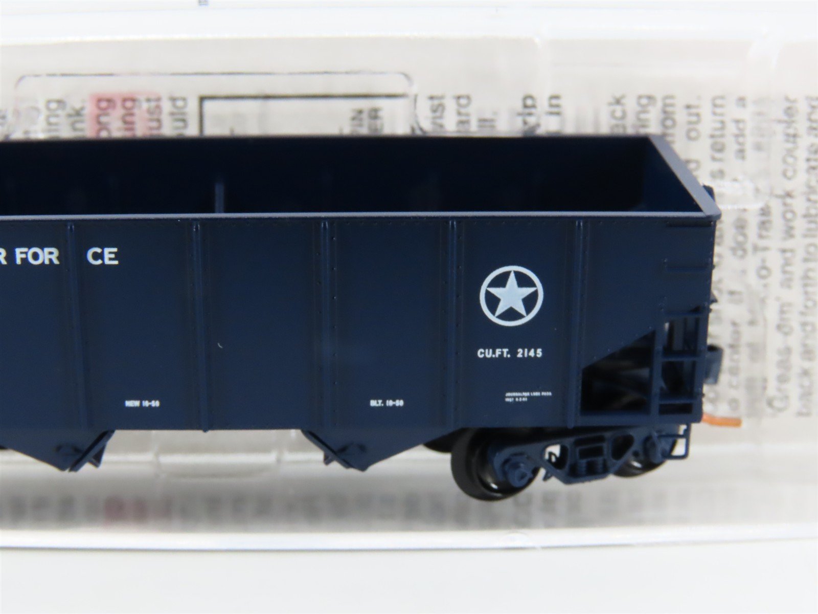 N Micro-Trains MTL 56120 DAFX United States Air Force 2-Bay Open Hopper #55129
