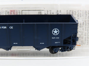 N Micro-Trains MTL 56120 DAFX United States Air Force 2-Bay Open Hopper #55129