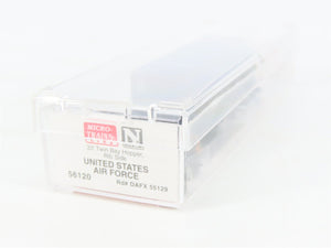N Micro-Trains MTL 56120 DAFX United States Air Force 2-Bay Open Hopper #55129