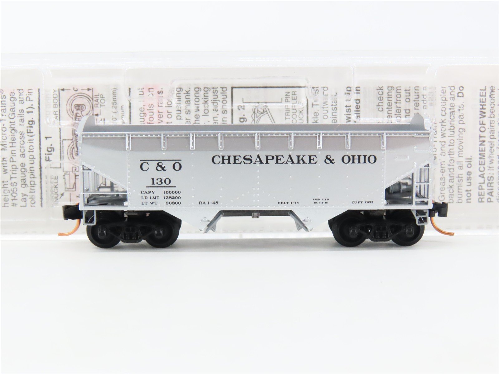 N Scale Micro-Trains MTL 86030 C&O Chesapeake & Ohio 2-Bay Open Hopper #130