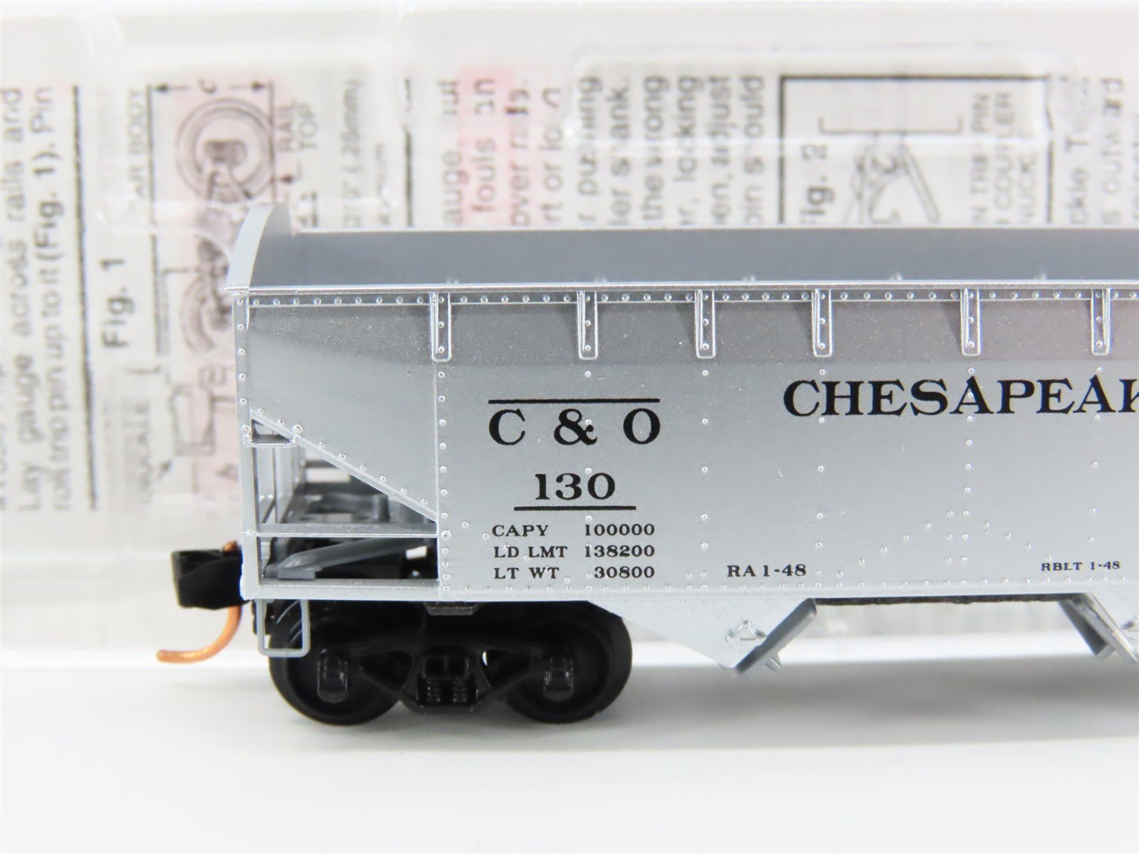 N Scale Micro-Trains MTL 86030 C&O Chesapeake & Ohio 2-Bay Open Hopper #130