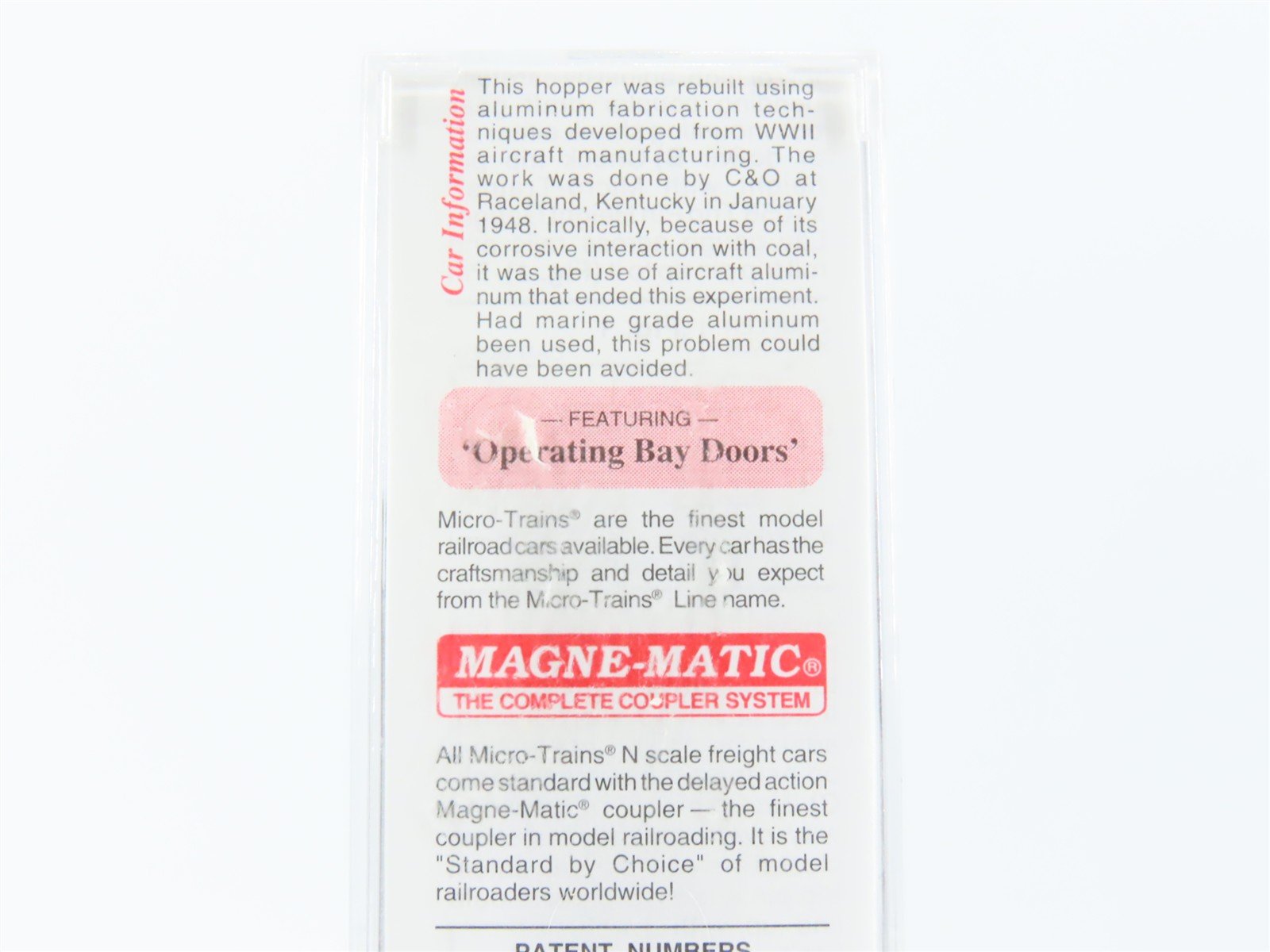 N Scale Micro-Trains MTL 86030 C&O Chesapeake & Ohio 2-Bay Open Hopper #130