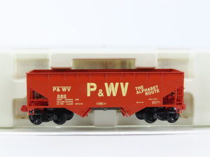 N Scale Micro-Trains MTL 55260 P&WV The Alphabet Route 2-Bay Open Hopper #380