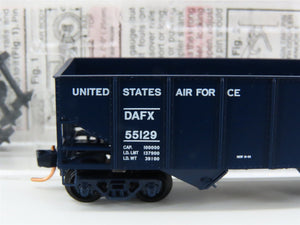 N Micro-Trains MTL 56120 DAFX United States Air Force 2-Bay Open Hopper #55129