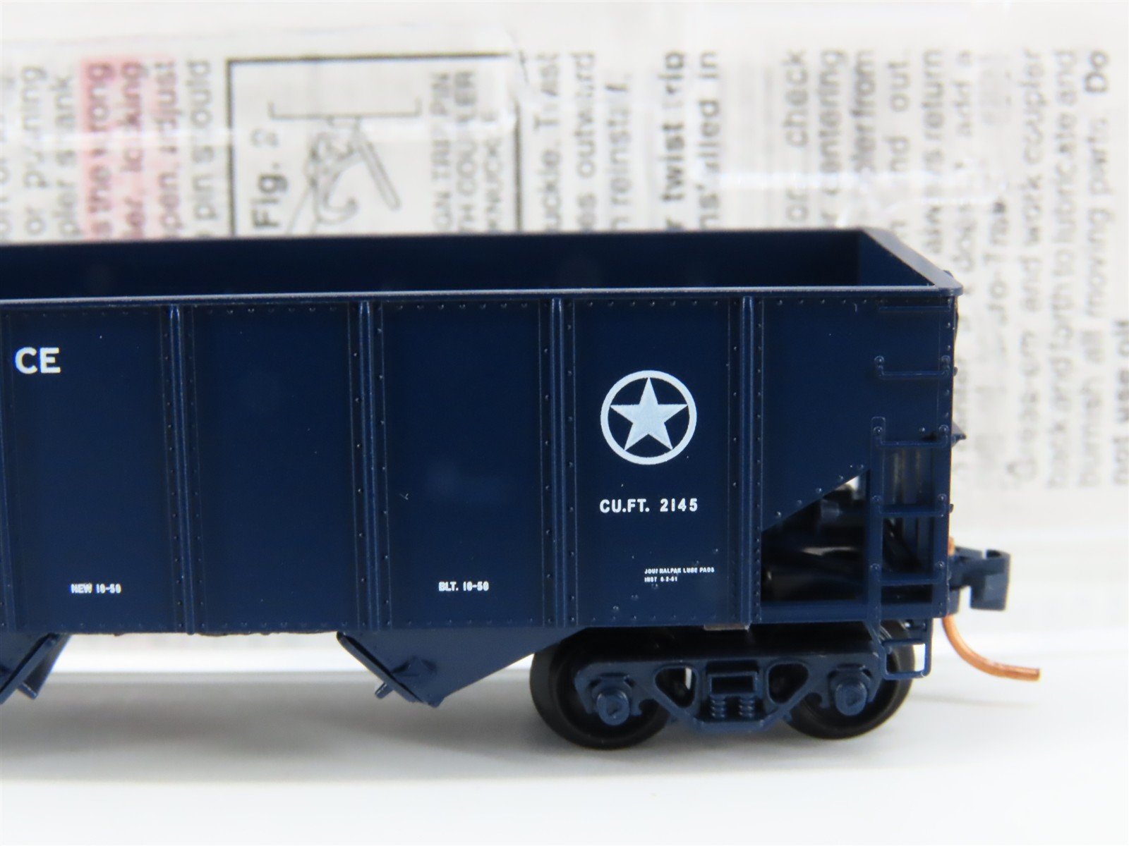 N Micro-Trains MTL 56120 DAFX United States Air Force 2-Bay Open Hopper #55129