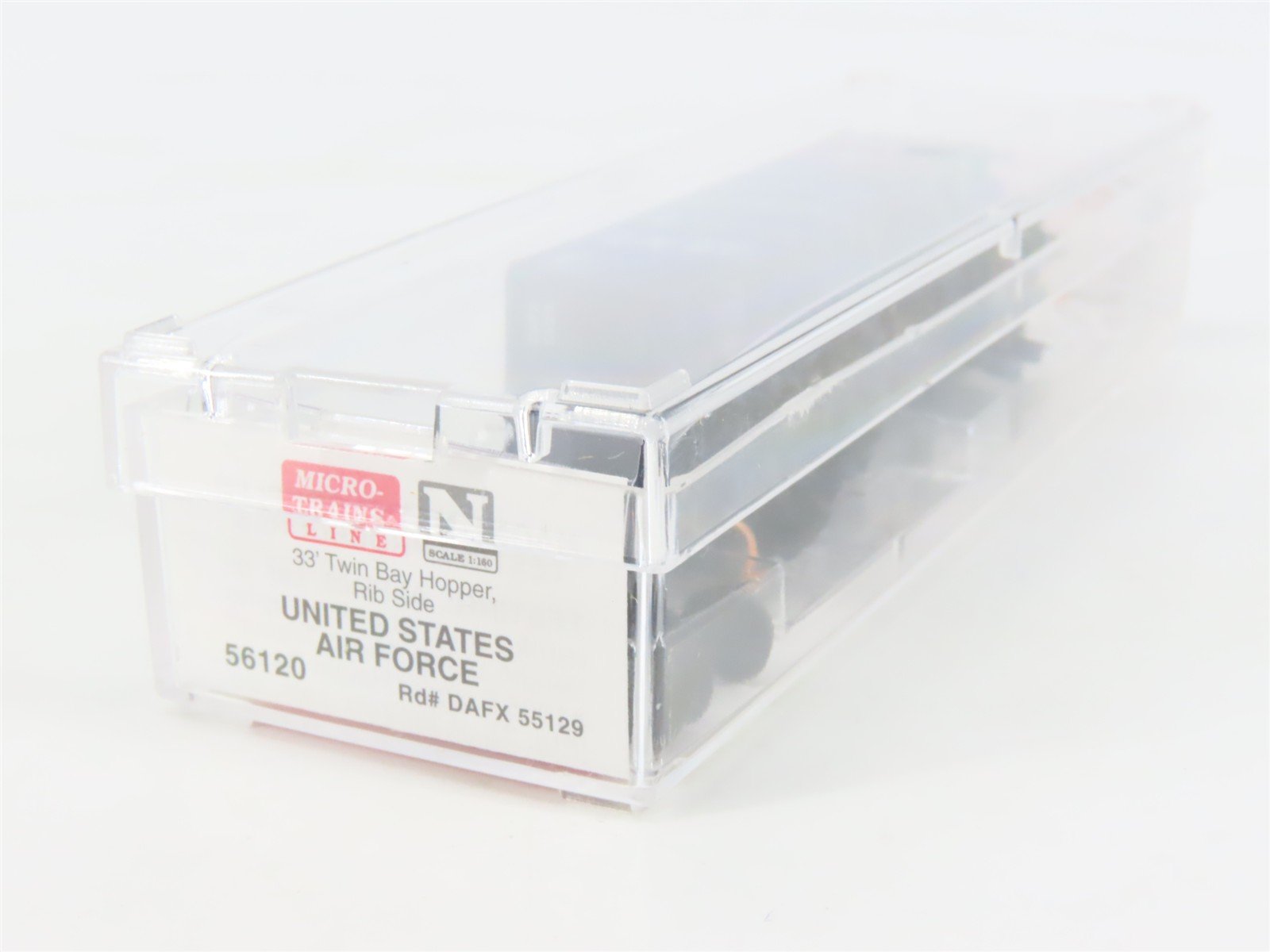 N Micro-Trains MTL 56120 DAFX United States Air Force 2-Bay Open Hopper #55129