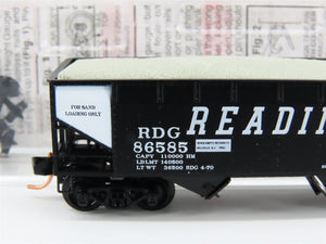 N Scale Micro-Trains MTL 55490 RDG Reading 2-Bay Hopper #86585 w/ Load