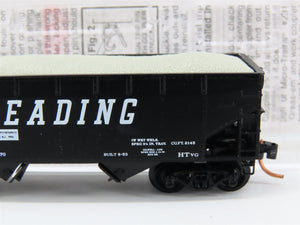 N Scale Micro-Trains MTL 55490 RDG Reading 2-Bay Hopper #86585 w/ Load