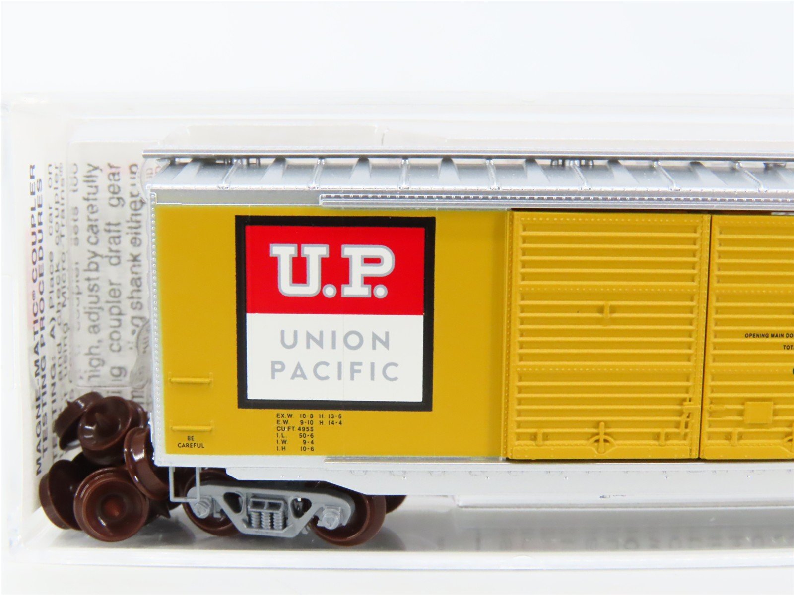 N Micro-Trains MTL 34310 UP Union Pacific Automated Rail Way 50' Box Car #160157