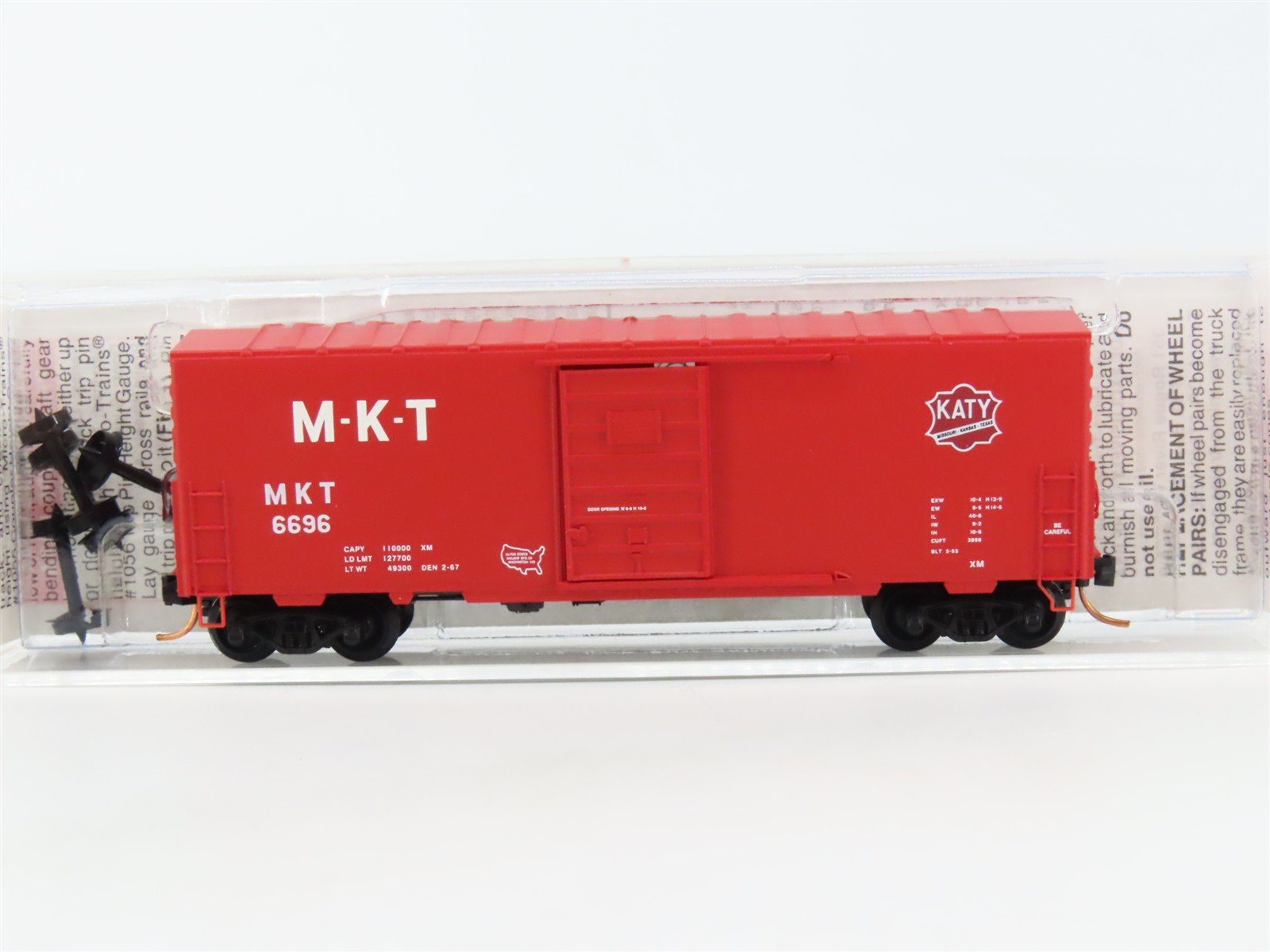 N Scale Micro-Trains MTL 24320 MKT Missouri Kansas Texas Katy 40' Box Car #6696
