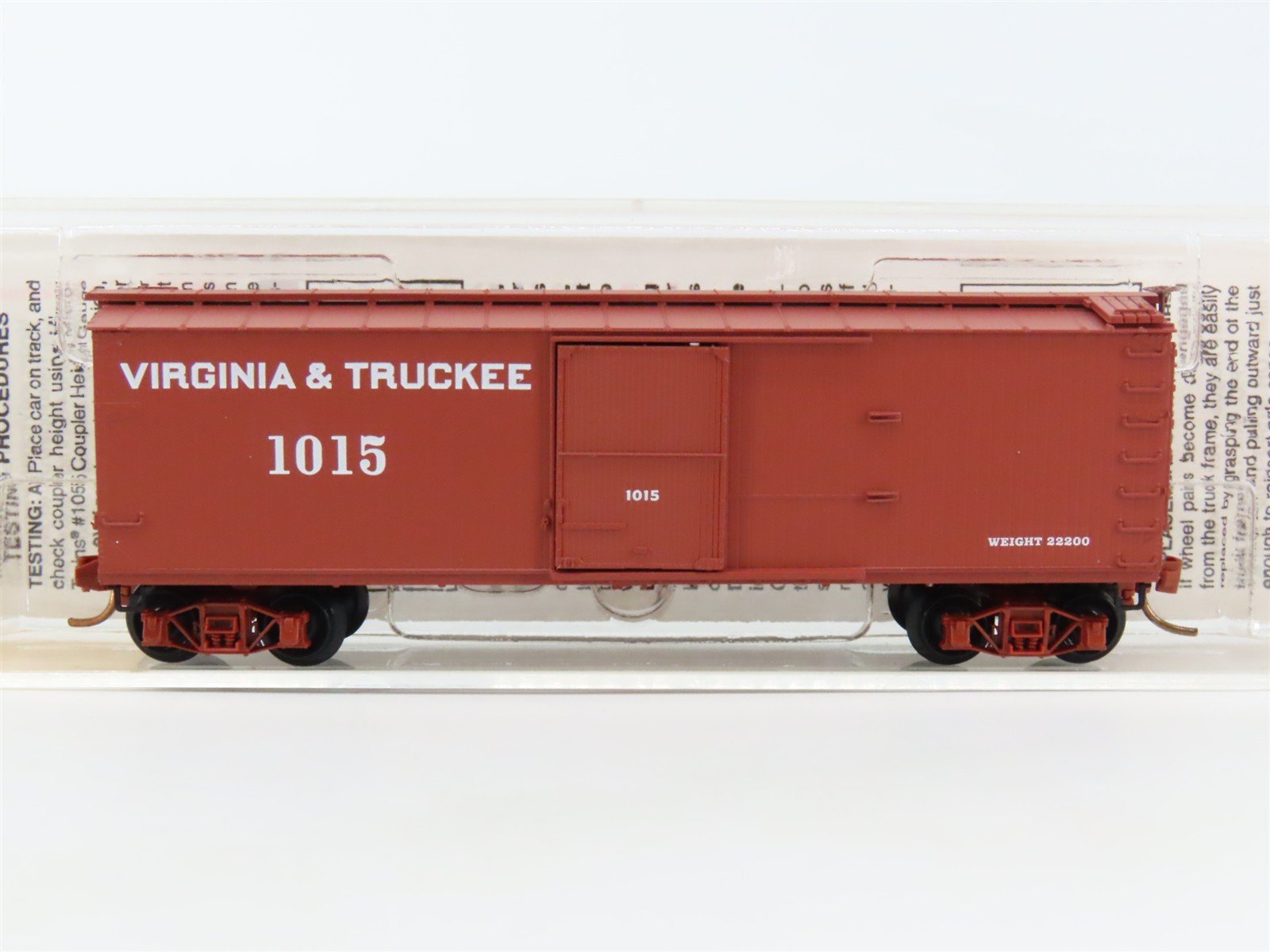 N Scale Micro-Trains MTL 39180 VT Virginia & Truckee 40' Box Car #1015