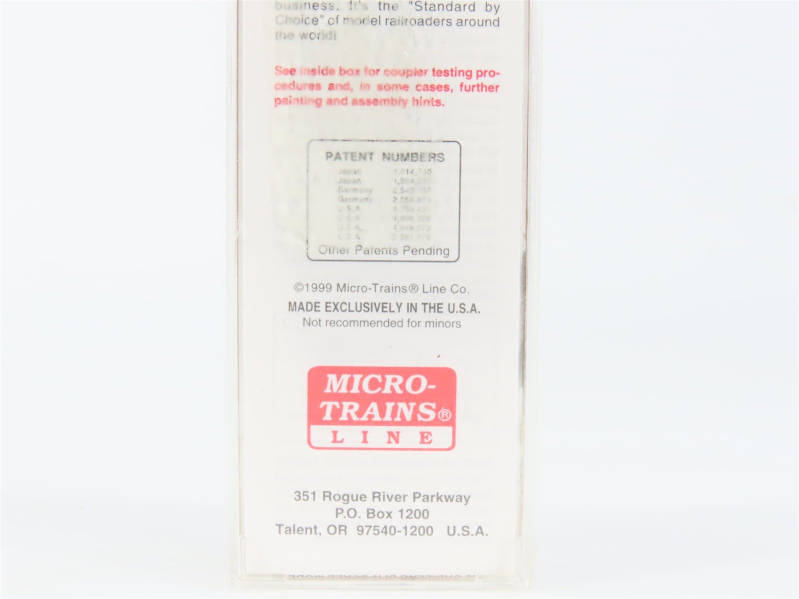 N Scale Micro-Trains MTL 39180 VT Virginia & Truckee 40' Box Car #1015