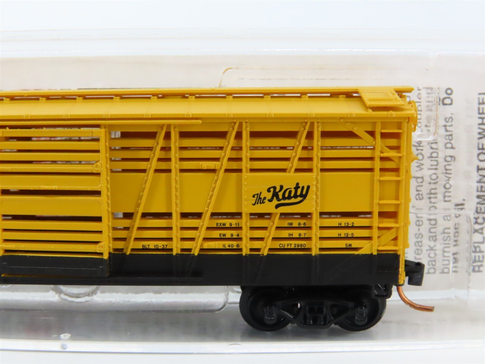 N Micro-Trains MTL 03500030 MKT Missouri Kansas Texas Katy 40' Stock Car #47475