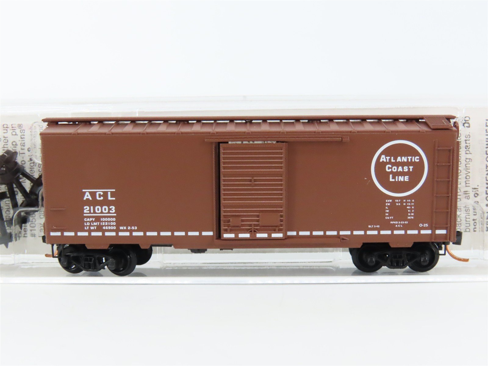 N Scale Micro-Trains MTL 20636 ACL Atlantic Coast Line 40' Box Car #21003