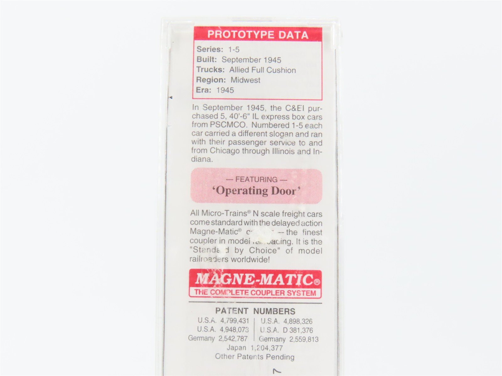 N Scale Micro-Trains MTL 02000702 C&EI Dixie Flyers 40' Single Door Box Car #2