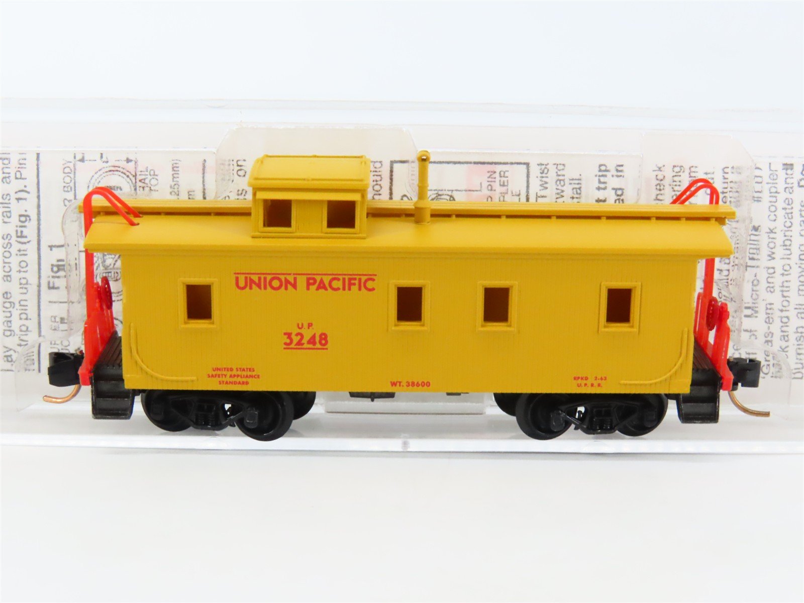 N Scale Micro-Trains MTL 50100 UP Union Pacific 34' Slanted Cupola Caboose #3248