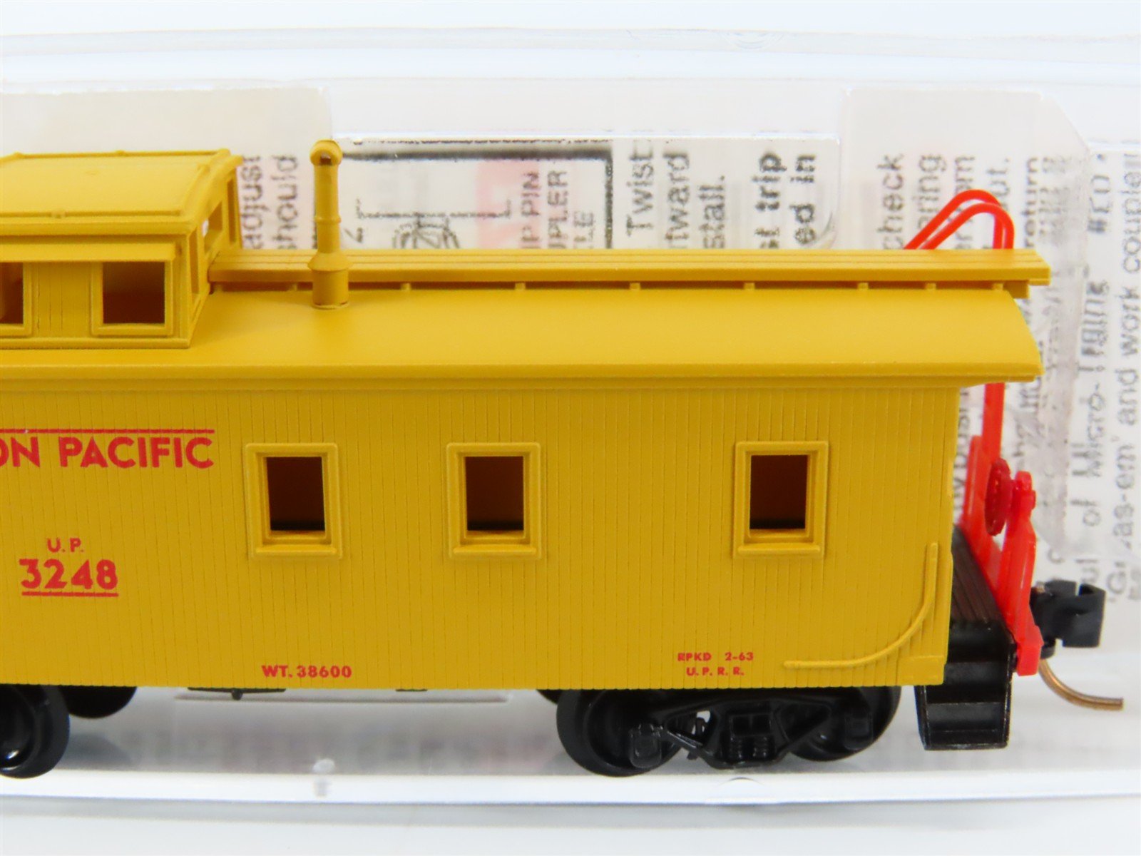 N Scale Micro-Trains MTL 50100 UP Union Pacific 34' Slanted Cupola Caboose #3248
