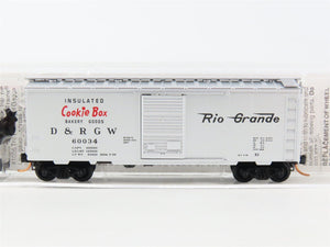 N Scale Micro-Trains MTL 20110 D&RGW Rio Grande Cookie Box 40' Box Car #60034