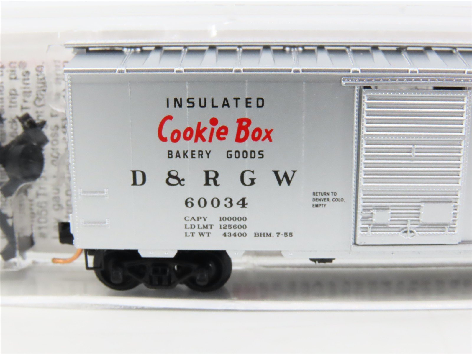 N Scale Micro-Trains MTL 20110 D&RGW Rio Grande Cookie Box 40' Box Car #60034