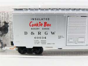 N Scale Micro-Trains MTL 20110 D&RGW Rio Grande Cookie Box 40' Box Car #60034