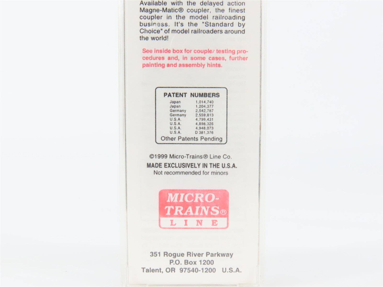 N Scale Micro-Trains MTL 20416 GN Glacier National Park 40' Box Car #2510