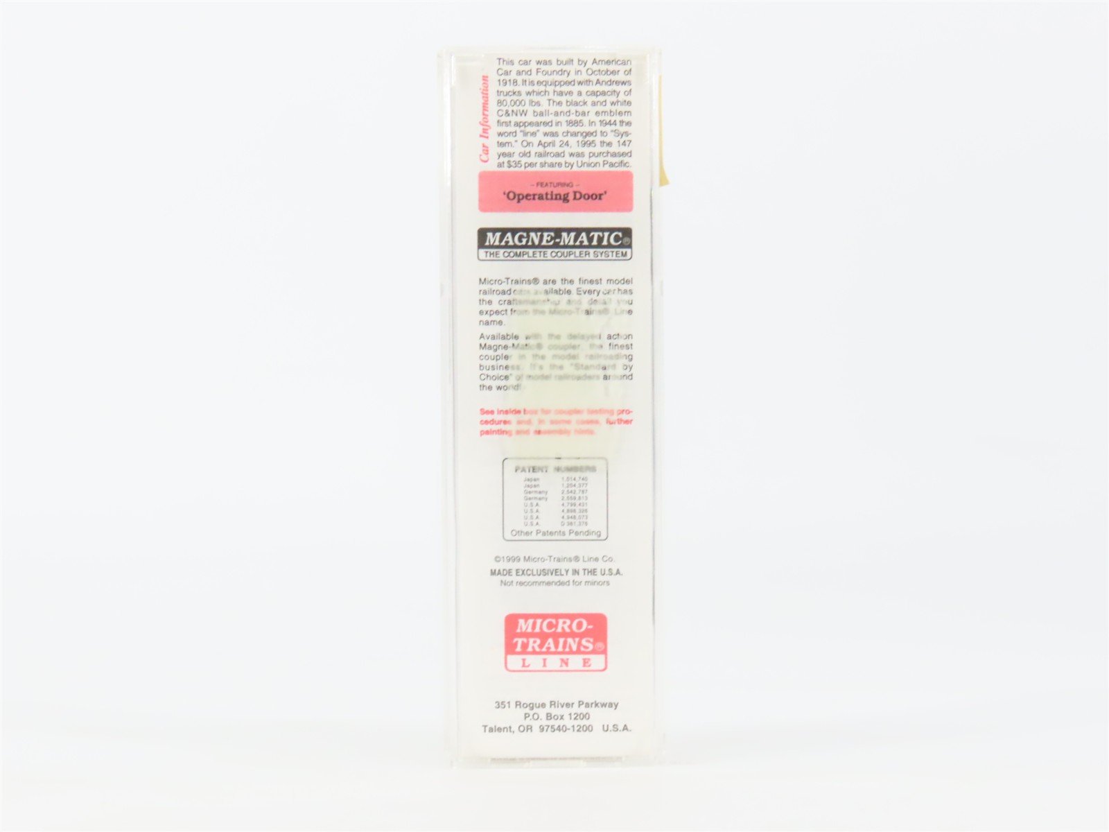 N Scale Micro-Trains MTL 39160 CNW Chicago & North Western 40' Box Car #142200