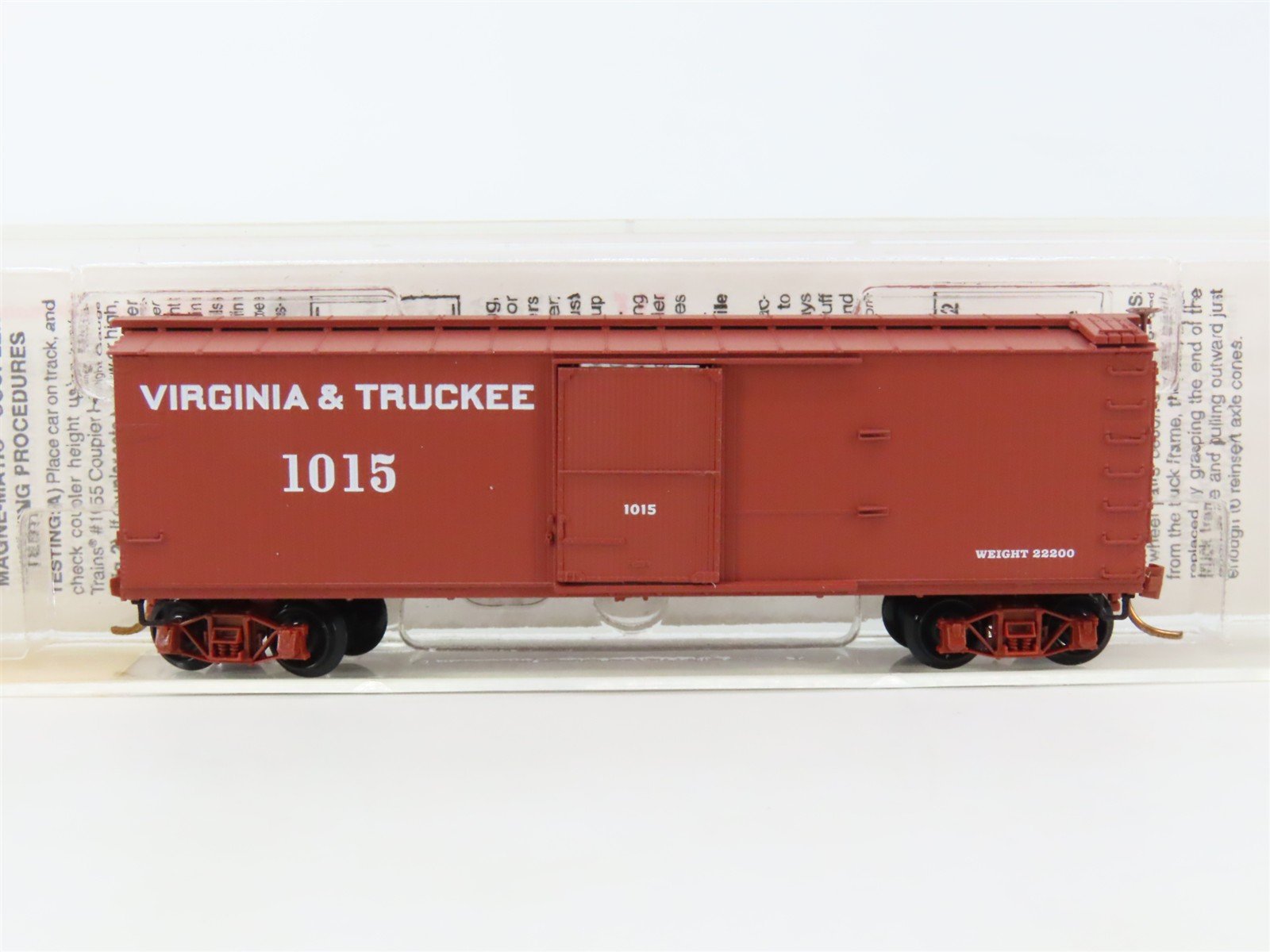 N Scale Micro-Trains MTL 39180 VT Virginia & Truckee 40' Box Car #1015