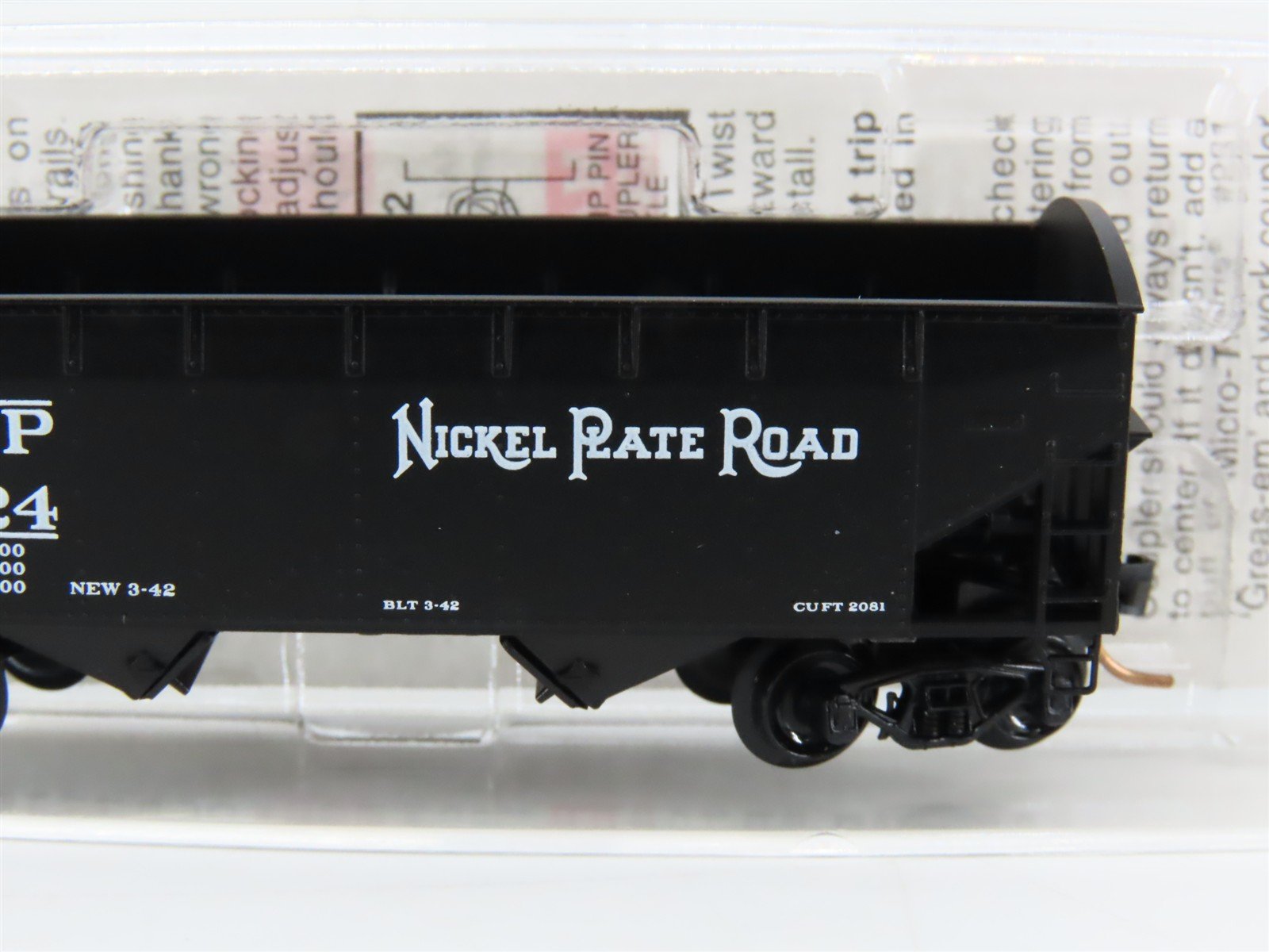 N Scale Micro-Trains MTL 87020 NKP Nickel Plate Road 2-Bay Open Hopper #33324