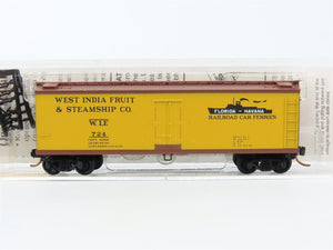 N Scale Micro-Trains MTL 49510 WIF West India Fruit & Steamship 40' Box Car #724
