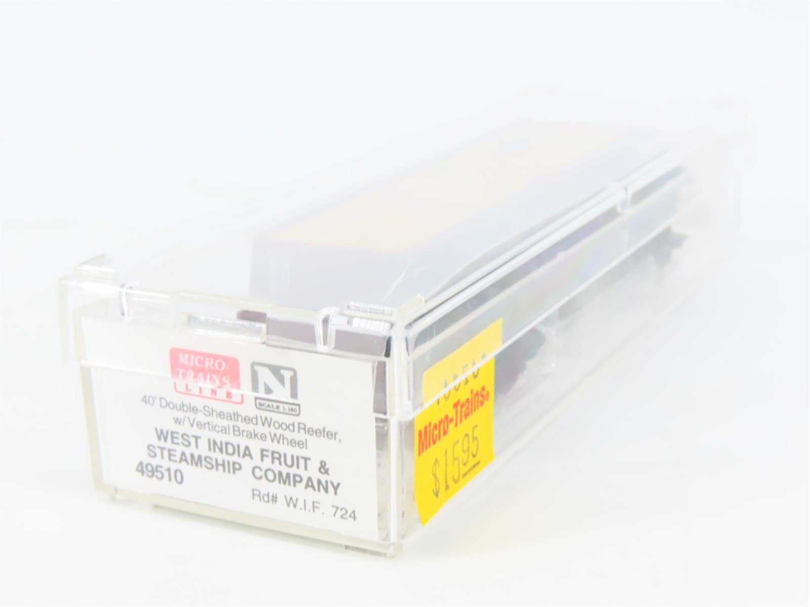 N Scale Micro-Trains MTL 49510 WIF West India Fruit & Steamship 40' Box Car #724