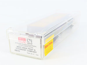 N Scale Micro-Trains MTL 49510 WIF West India Fruit & Steamship 40' Box Car #724