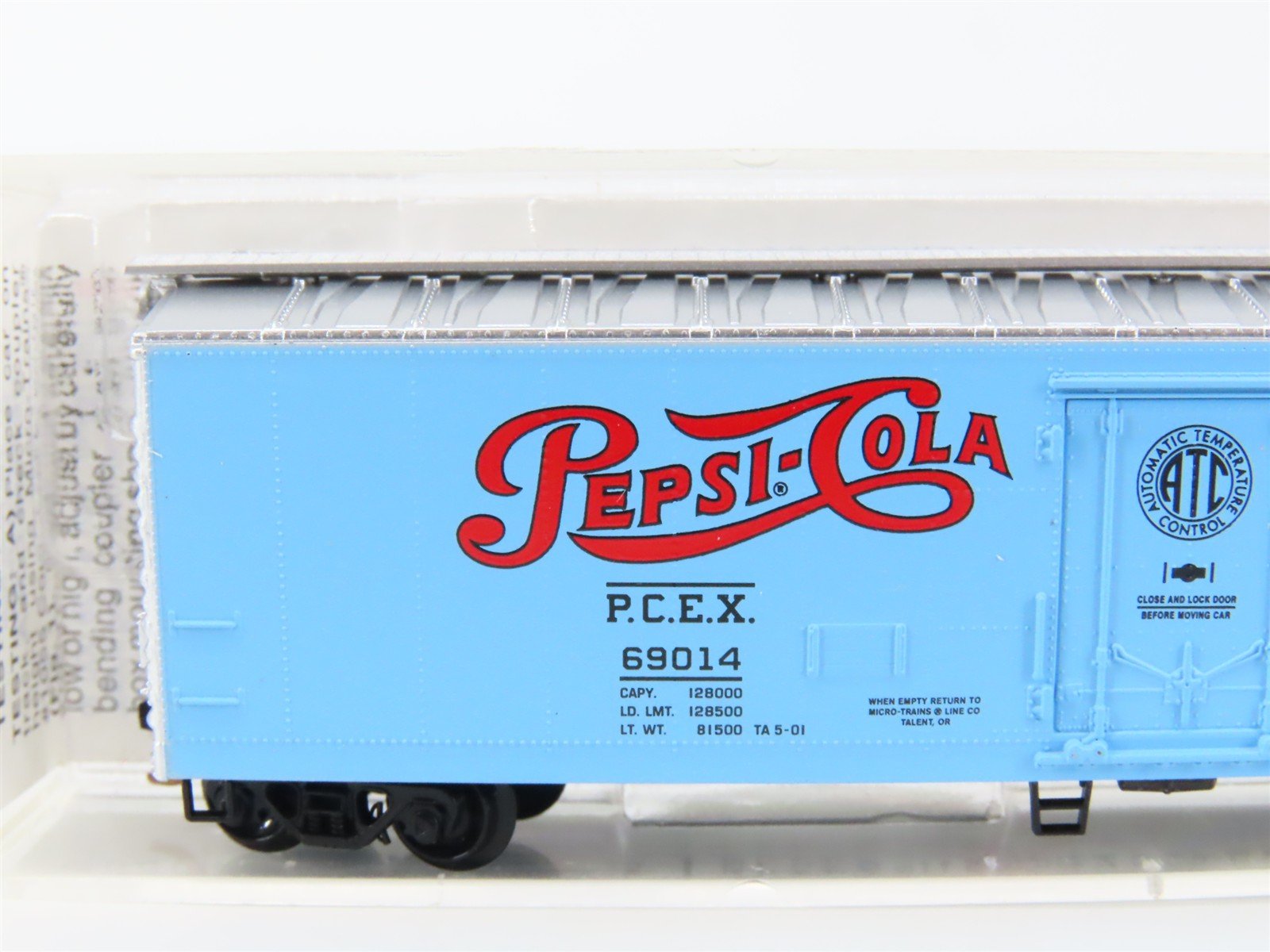N Scale Micro-Trains MTL 69130 PCEX Pepsi And Pete Mechanical Reefer #69014