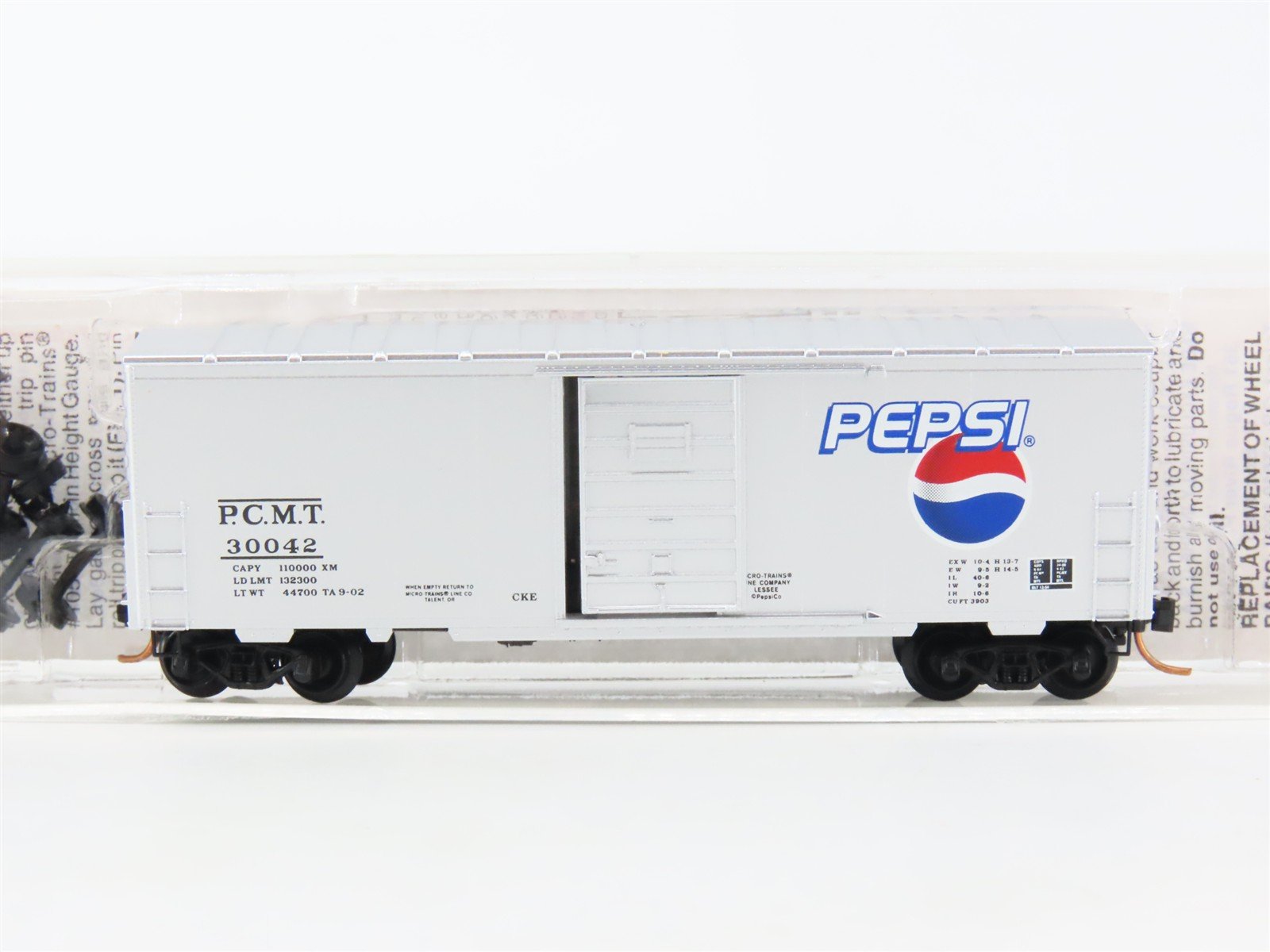N Scale Micro-Trains MTL 24300 PCMT Pepsi Cola 40' Single Door Box Car #30042